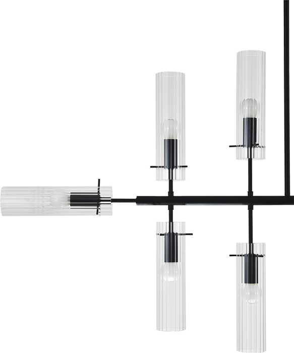 Потолочная люстра на штанге (11053/12R Black) Indigo V000566