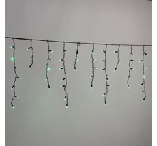 Гирлянда бахрома с Колпачком 3,1 x 0,5 м Зеленая 220В, 120 LED, Провод черный ПВх, IP65 LTC PIL120CAP-11-2G
