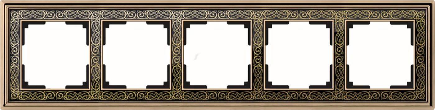 

Рамка на 5 постов Palacio Gracia WL77-Frame-05 a041171, Черный, a041171