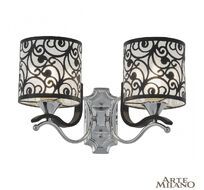 Бра Arte Milano Florentina 304957/2W Bk/Ni