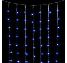 Гирлянда Занавес 2 x 3 м Синий 220В, 600 LED, Провод Прозрачный ПВХ, IP20 PCL600NOT-10-2B