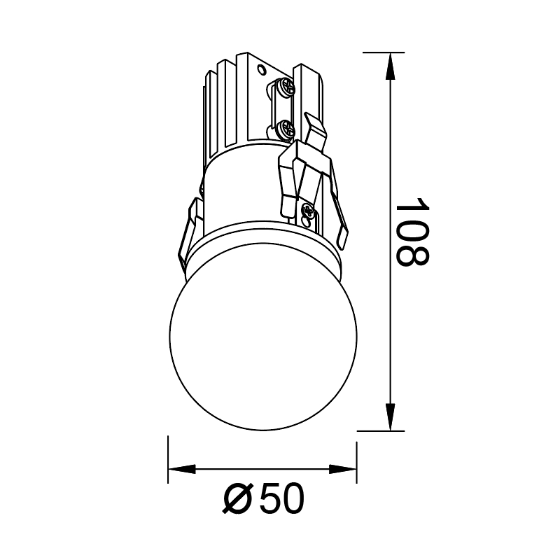 Встраиваемый светильник Mantra BEAD 8894_MN