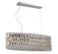 Подвесная люстра Crystallux LIRICA LIRICA SP10 L900 CHROME/GOLD-TRANSPARENT_CR