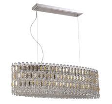 Подвесная люстра Crystallux LIRICA LIRICA SP10 L900 CHROME/GOLD-TRANSPARENT_CR