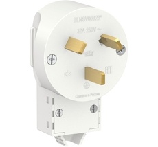 Вилка с заземлением для электроплиты 32А 250В (белый) Systeme Electric BLNSV003231