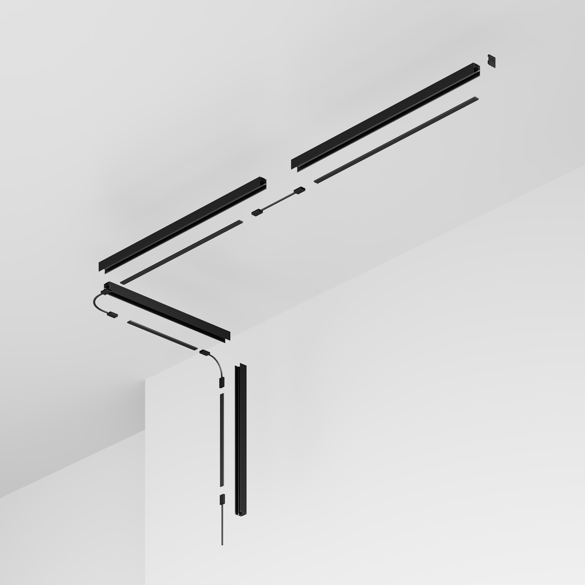 Профиль Maytoni для уличной трековой системы Exility IP O-TR002OH-P-B3M_MY