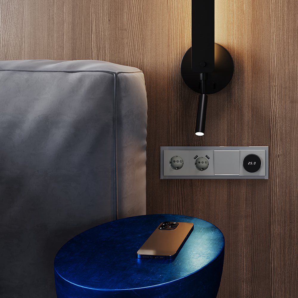 Рамка стеклянная VOLTUM S70 на 4 поста VLS110405