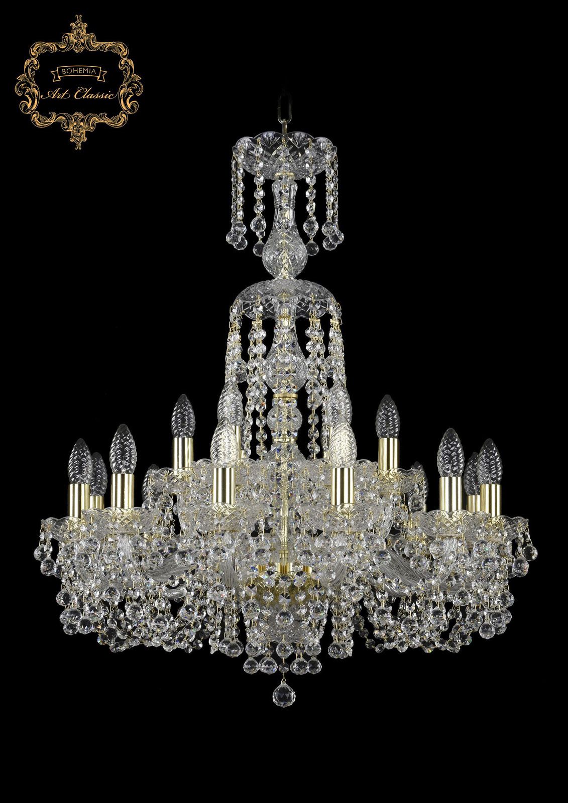 

Хрустальная люстра Bohemia Art Classic 11.26.12+6.220.XL-77.Gd.B, 11.26.12+6.220.XL-77.Gd.B