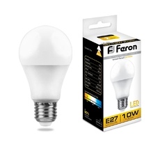 Лампочка светодиодная груша E27 10W 2700K 800lm 25457 Feron 25457_FR