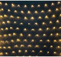 Светодиодная Сеть с Колпачком 2 x 3 м Тепло-Белая 220В, 384 LED, Провод Черный ПВХ, IP65 LTC NTL384CAP-11-2WW
