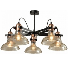 Потолочная люстра на штанге Imex MD.20552-5-S-BK+AB_IM
