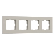 Рамка на 4 поста Slab (дымчатый софт) Werkel a071628_WR