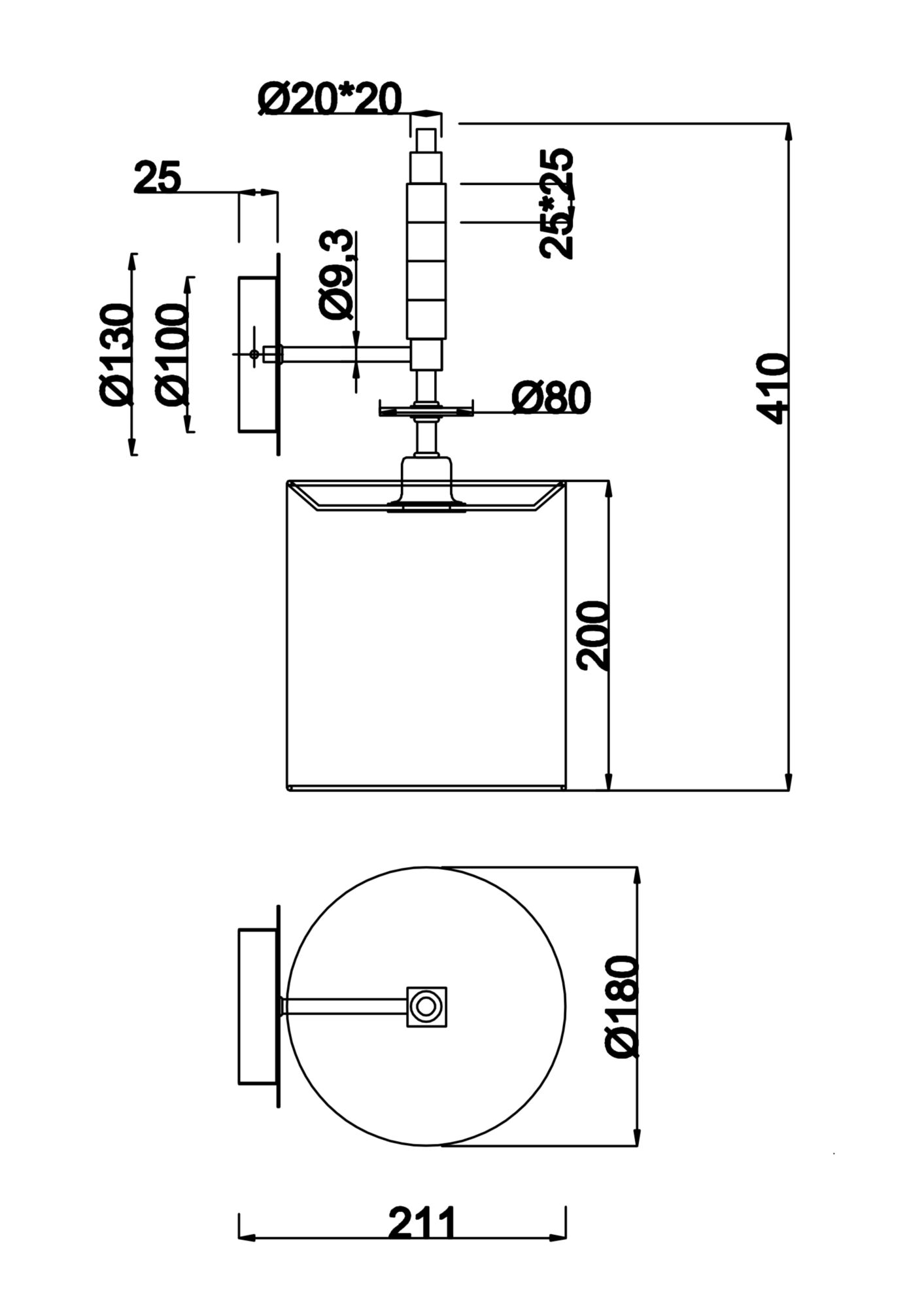 Бра Maytoni Torony MOD066WL-01CH_MY