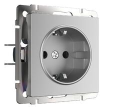 Розетка с заземлением и шторками Werkel a050891_WR