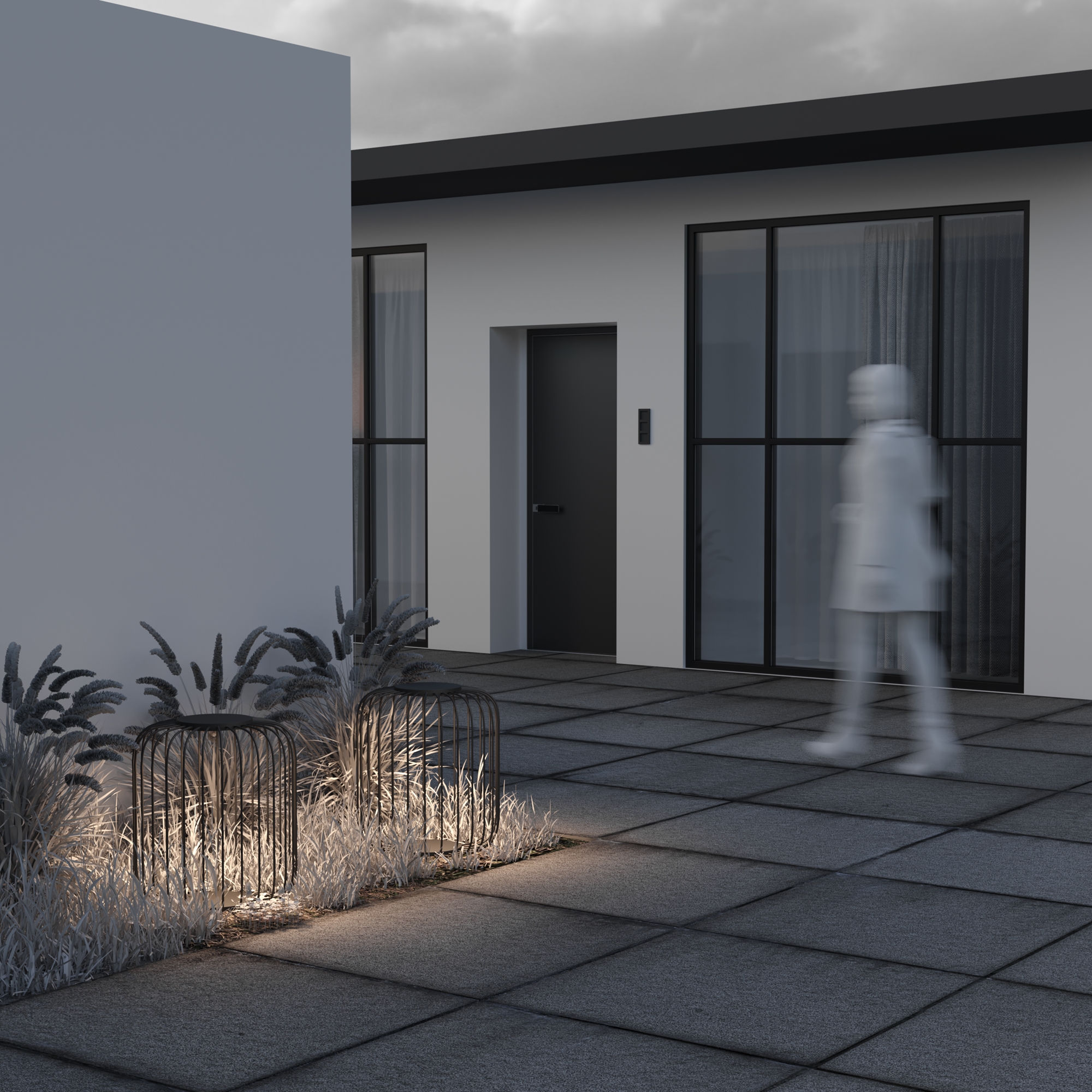 Уличный ландшафтный наземный светильник Maytoni Wisp O478FL-L18GF3K_MY