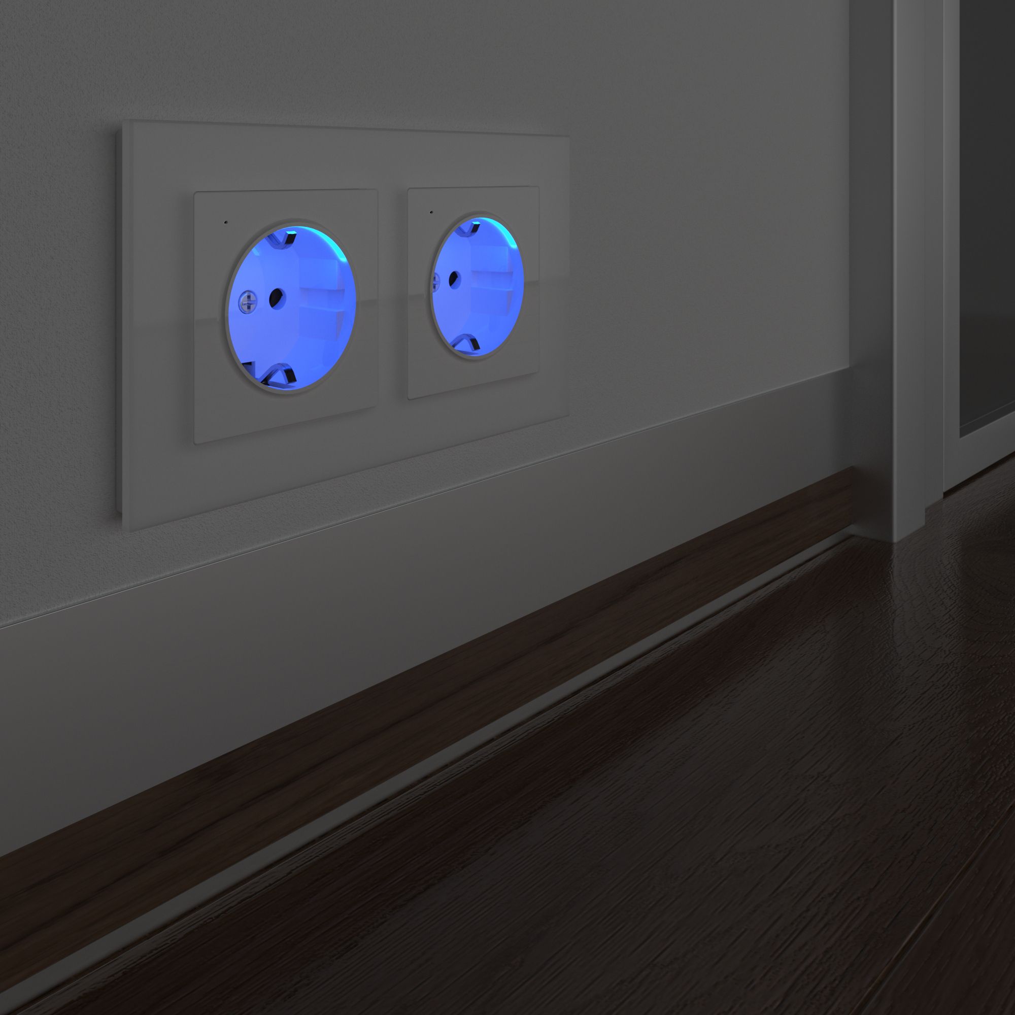 Розетка с заземлением и подсветкой Werkel WL01-10-03 a051125_WR