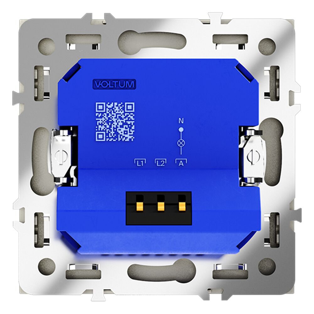 Светорегулятор встраиваемый VOLTUM S70 поворотно-нажимной 600 Вт VLS070305