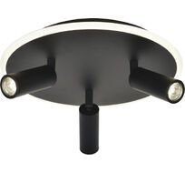 Потолочный светодиодный светильник (спот) 20046LED 20046SMA/03LED BK 37Вт, металл/акрил, черный Escada 20046SMA/03LED BK_ESC