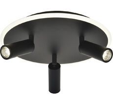 Потолочный светодиодный светильник (спот) 20046LED 20046SMA/03LED BK 37Вт, металл/акрил, черный Escada 20046SMA/03LED BK_ESC
