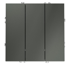 Выключатель встраиваемый VOLTUM S70 трехклавишный 10А VLS030106