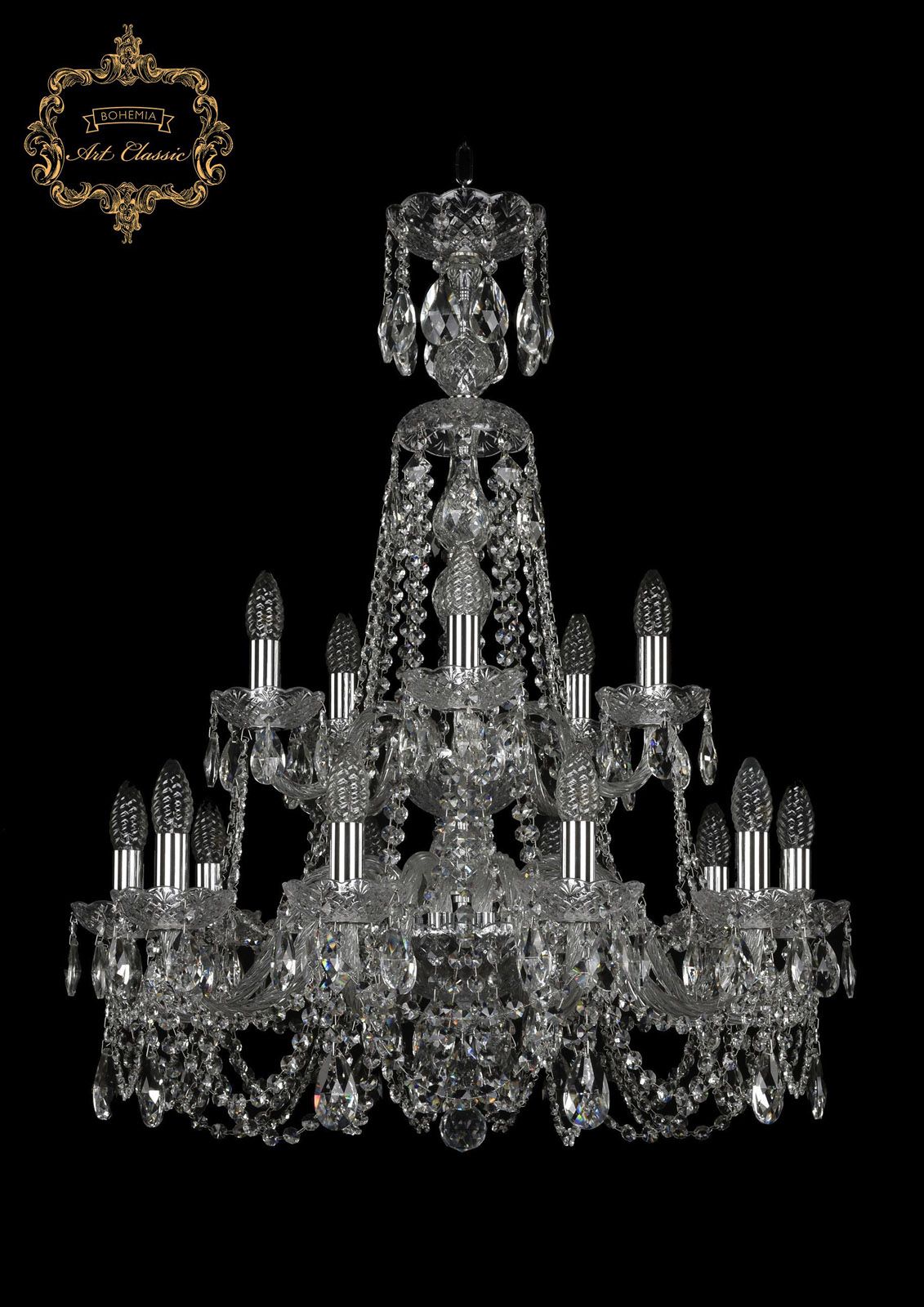 Хрустальная люстра Bohemia Art Classic 11.11.10+5.240.2d.XL-85.Cr.Sp_BI