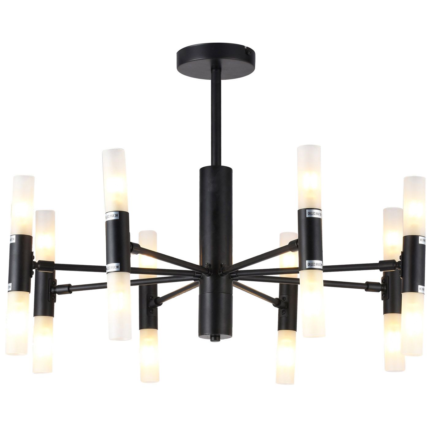 

Потолочная люстра Toplight Jemimah TL1216D-08BL, TL1216D-08BL