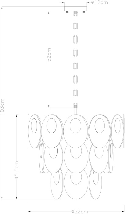 Подвесная люстра Arte Lamp ROSABELLA A4067LM-7CC