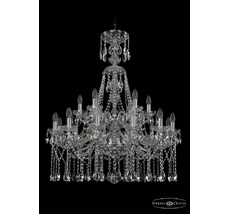 Хрустальная люстра Bohemia Ivele 1413/12+6/300/XL-96/2d Ni_BI
