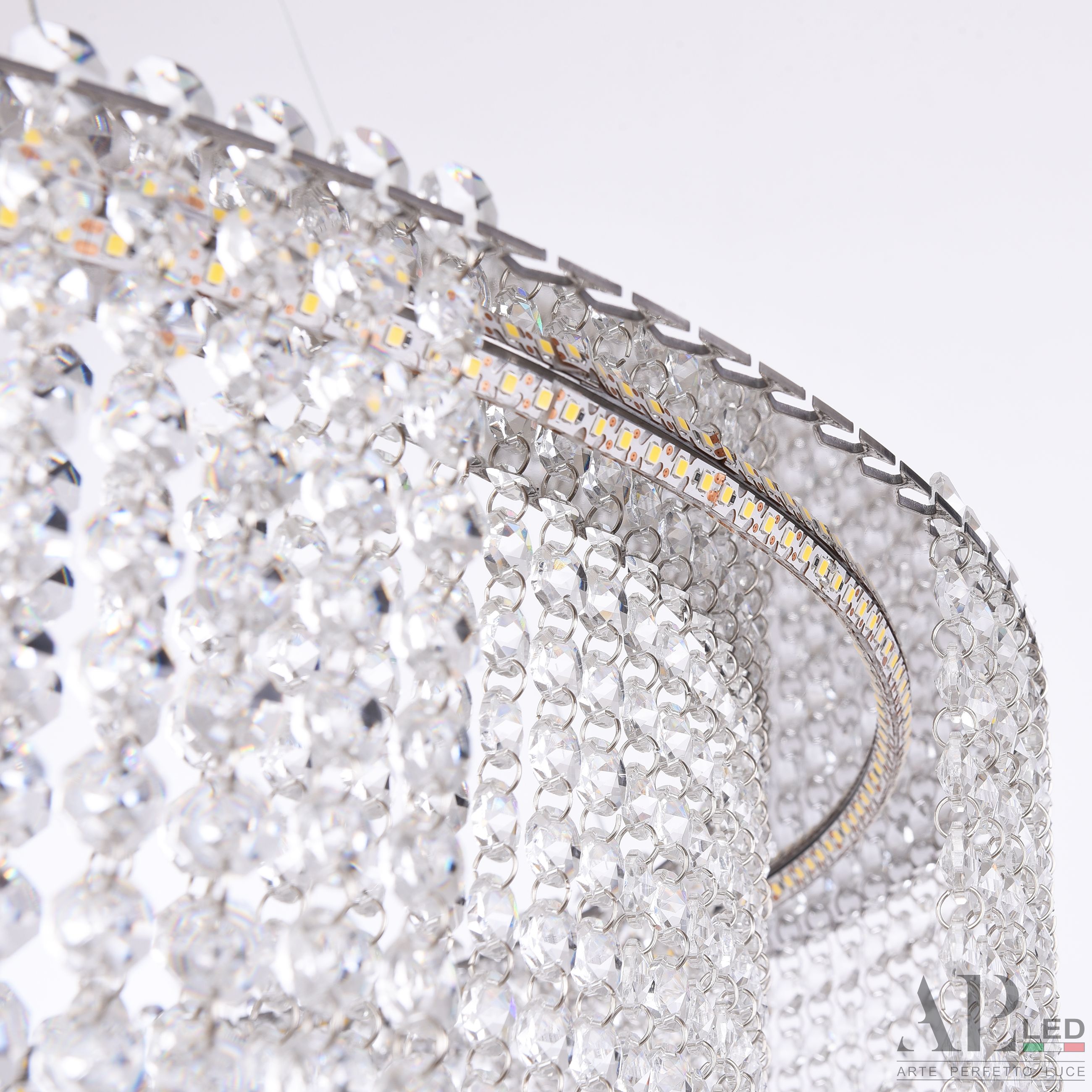 Хрустальная люстра APL LED Sicilia SH02.73.C.Ni.4000_BI