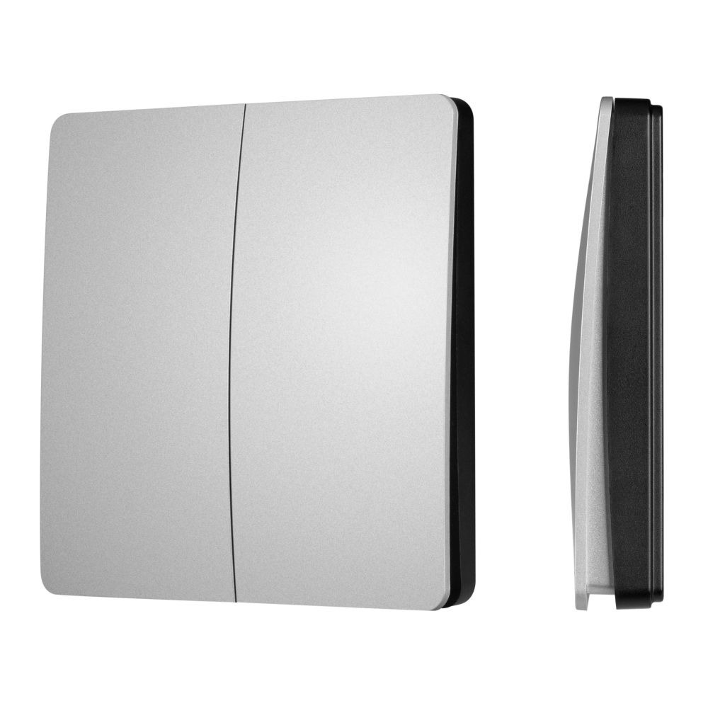 INTELLIGENT ARLIGHT Кнопочная панель KINETIC-801-22-2G-WP-SUF Silver (No battery, IP67, 433Mhz) (IARL, IP67 Пластик, 3 года) 051682 Arlight 051682_ARL