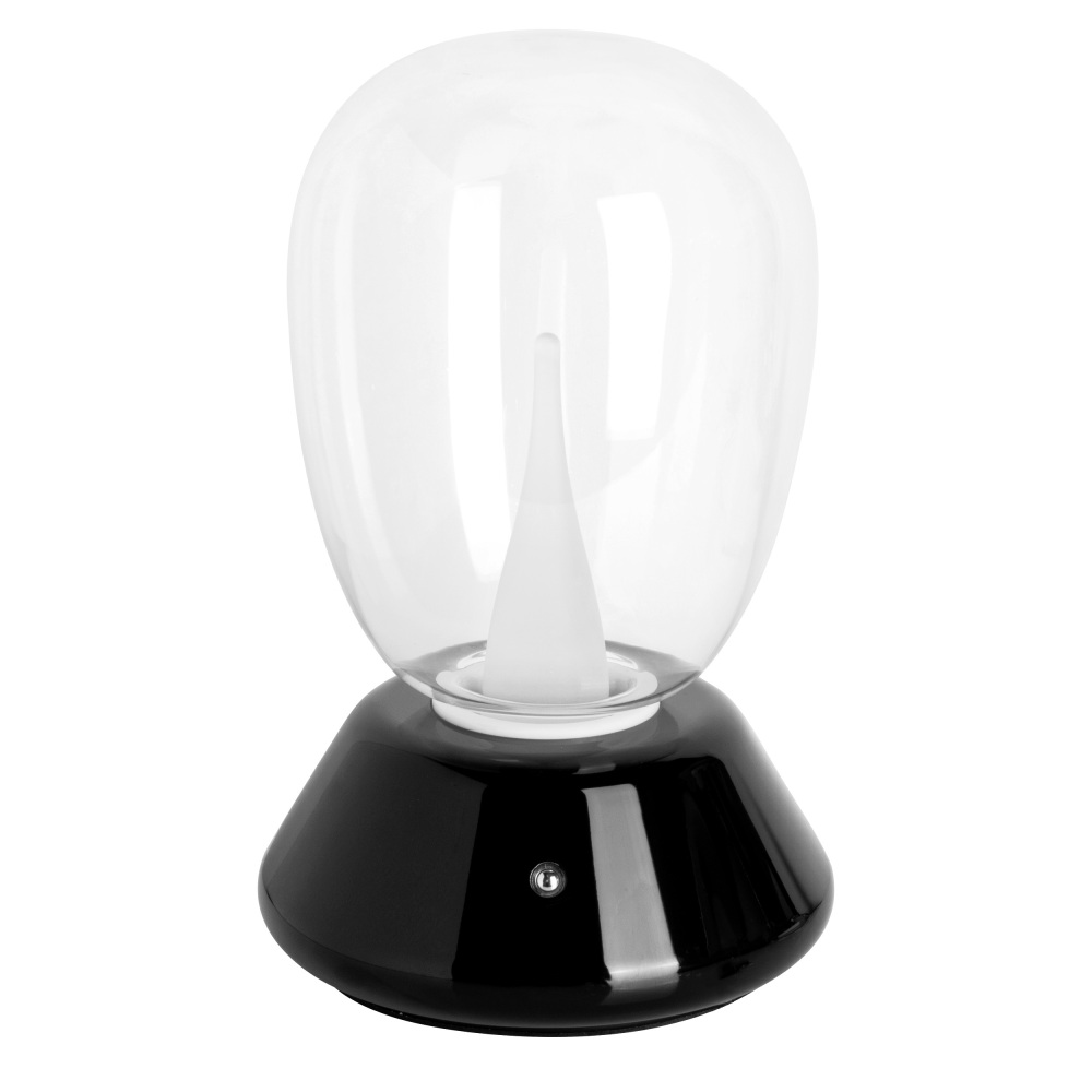 Настольная лампа диммируемая 10W 3000K прозрачный/черный Lightstar 807907_LS