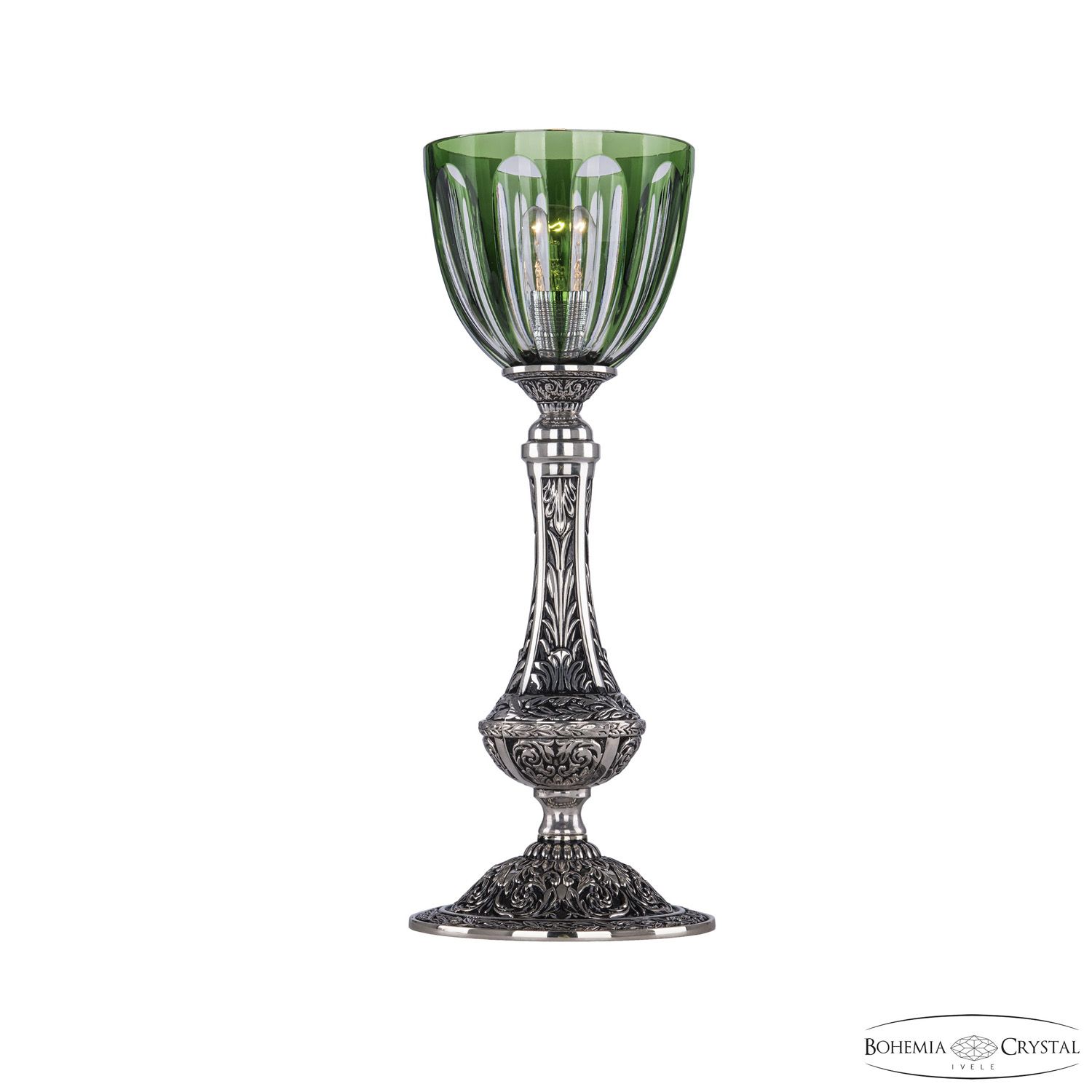 Настольная лампа Bohemia Ivele декоративная 71100L/15 NB P1 Clear-Green/H-1H_BI