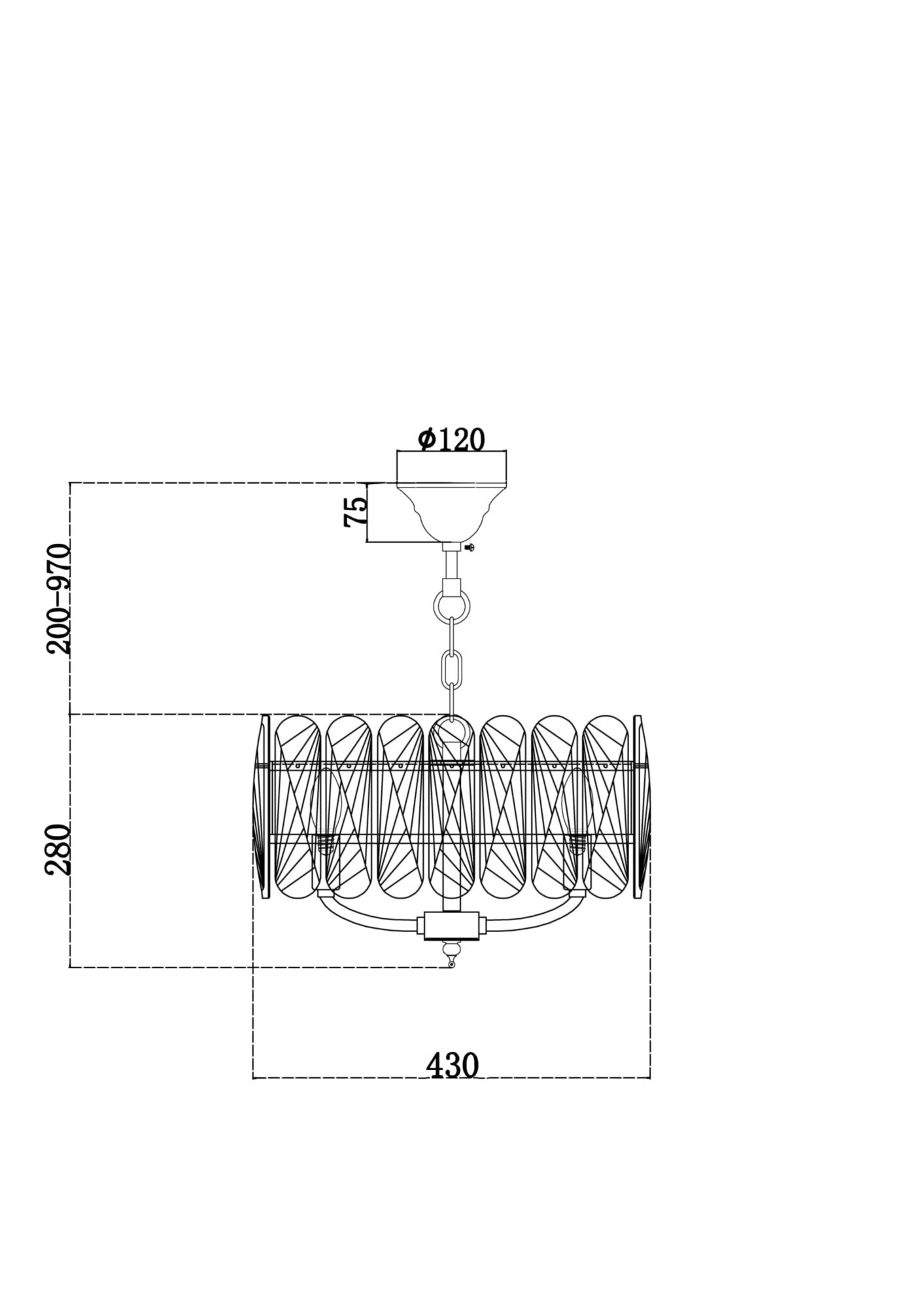 Подвесная люстра Maytoni Suite MOD122PL-05BS_MY