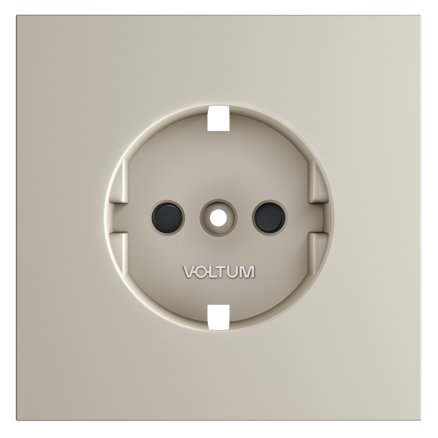 Накладка для розетки Voltum с заземлением и защитными шторками S70 VLS000703