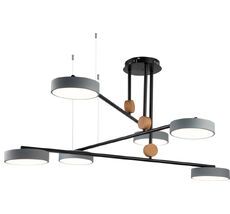 Потолочная люстра светодиодная с пультом регулировкой цветовой температуры и яркости, ночным режимом Escada 10247/6LED_ESC