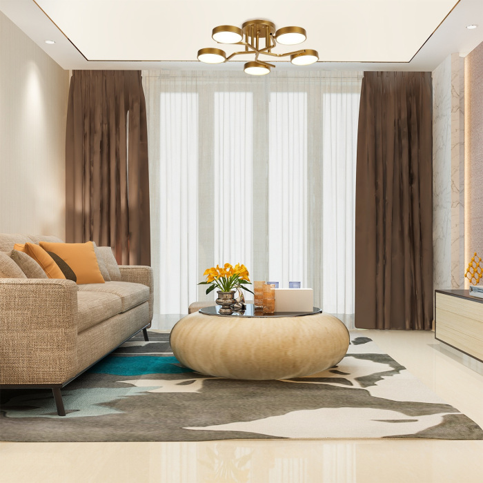 Люстра потолочная светодиодная с 5 лампочками на штанге Escada 10273/5LED_ESC