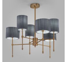 Потолочная люстра с тканевыми абажурами Eurosvet Notturno a065665_EU