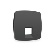 Лицевая панель (Мягкое касание) для компьютерной/телефонной розетки RJ-45/RJ-11 QUANT Ambrella Volt OMEGA OP9120_AMB