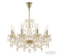Хрустальная люстра Bohemia Ivele Crystal 105/8/195 G_BI