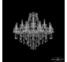 Хрустальная люстра Bohemia Ivele Crystal 1415/10+5/300 Ni_BI