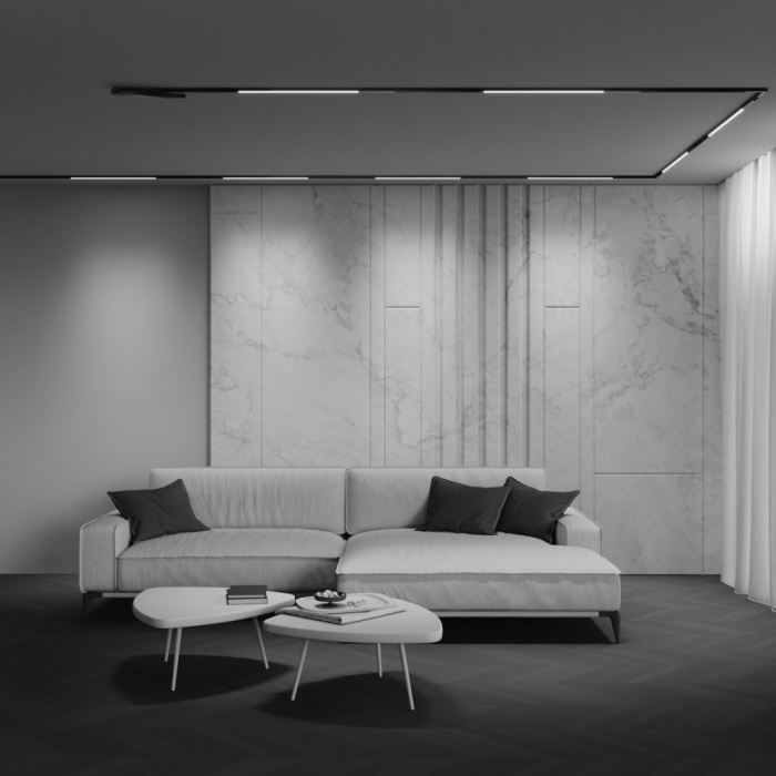 Трековый светильник низковольтный светодиодный 48V 18W 2700-6000K Zigbee Maytoni TR240-4-12WTW-DSZ-B_MY