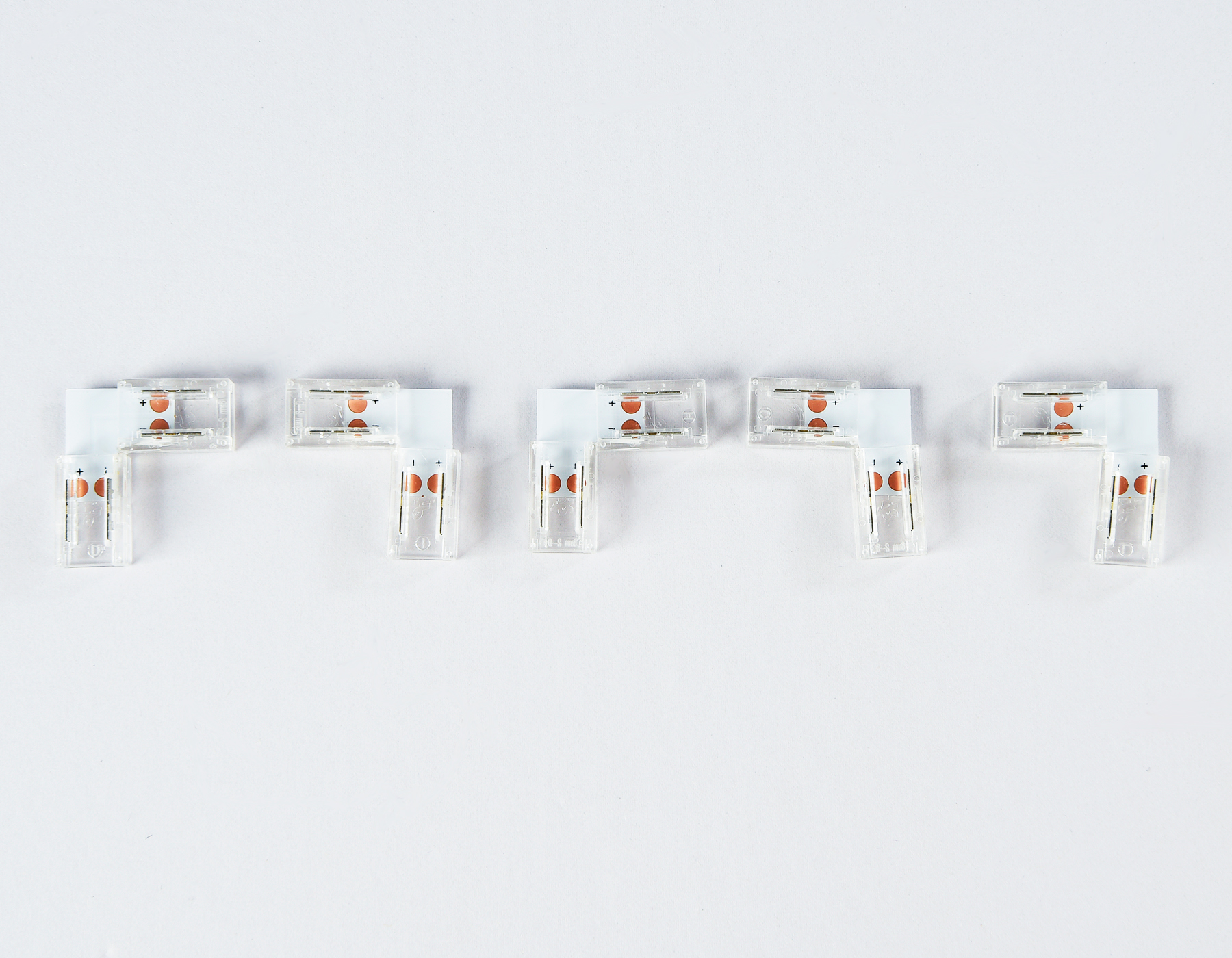 Соединитель угловой L для светодиодной ленты COB 8mm 12/24V Ambrella Light GS GS6851_AMB