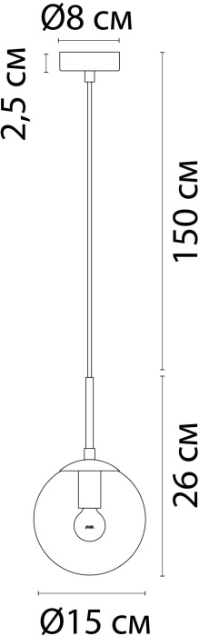 Подвесной светильник ArteLamp VOLARE A1915SP-1GO