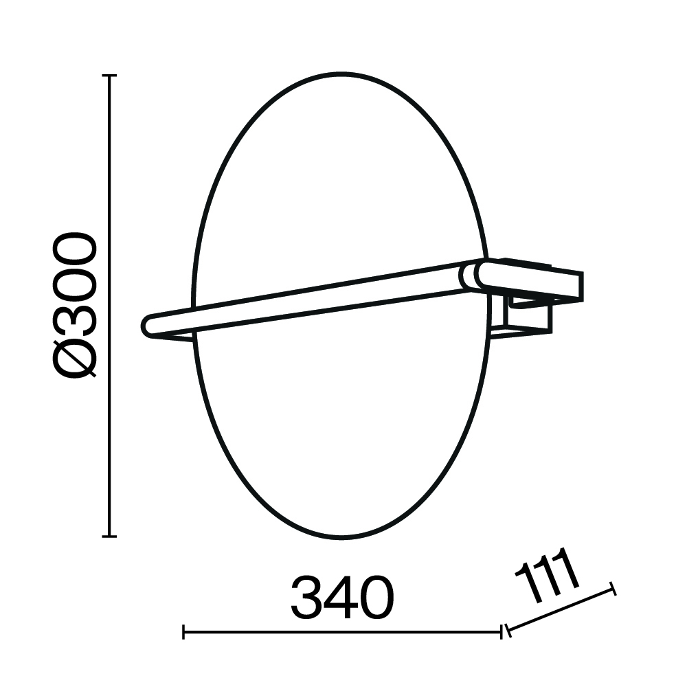 Настенный светильник Maytoni Mira MOD279WL-L14G3K_MY