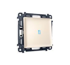 Выключатель одноклавишный проходной с подсветкой Ambrella Volt ALFA QUANT MA322040_AMB