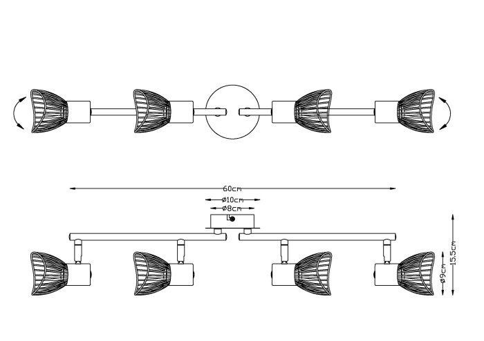 Спот Globo FASSA 54815-4_GL