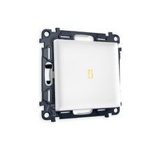 Выключатель одноклавишный проходной с подсветкой Ambrella Volt ALFA QUANT MA122030_AMB