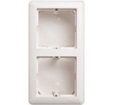 Коробка наружного монтажа подъемная с рамкой на 2 поста (Белый) Systeme Electric KP-252-18