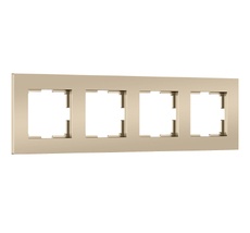 Рамка на 4 поста Slab (шампань софт) Werkel a071627_WR