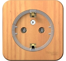 Розетка накладная с заземлением (ясень) Systeme Electric BLNRA110115
